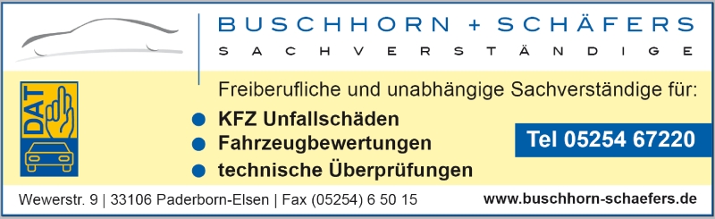 Buschhorn + Schäfers - Sachverständige